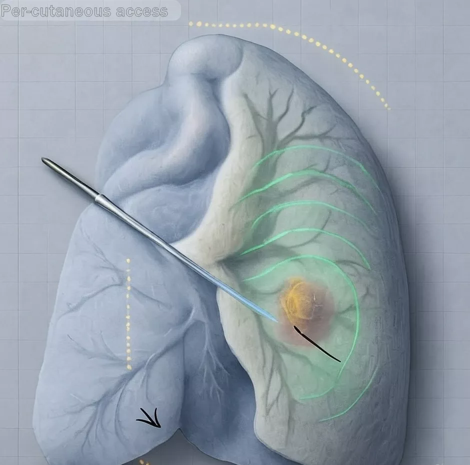 CT-guided lung tumour ablation at KCC — internal radiation for inoperable lung cancer