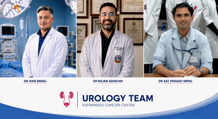 Urology and bladder cancer treatment team at Kathmandu Cancer Center