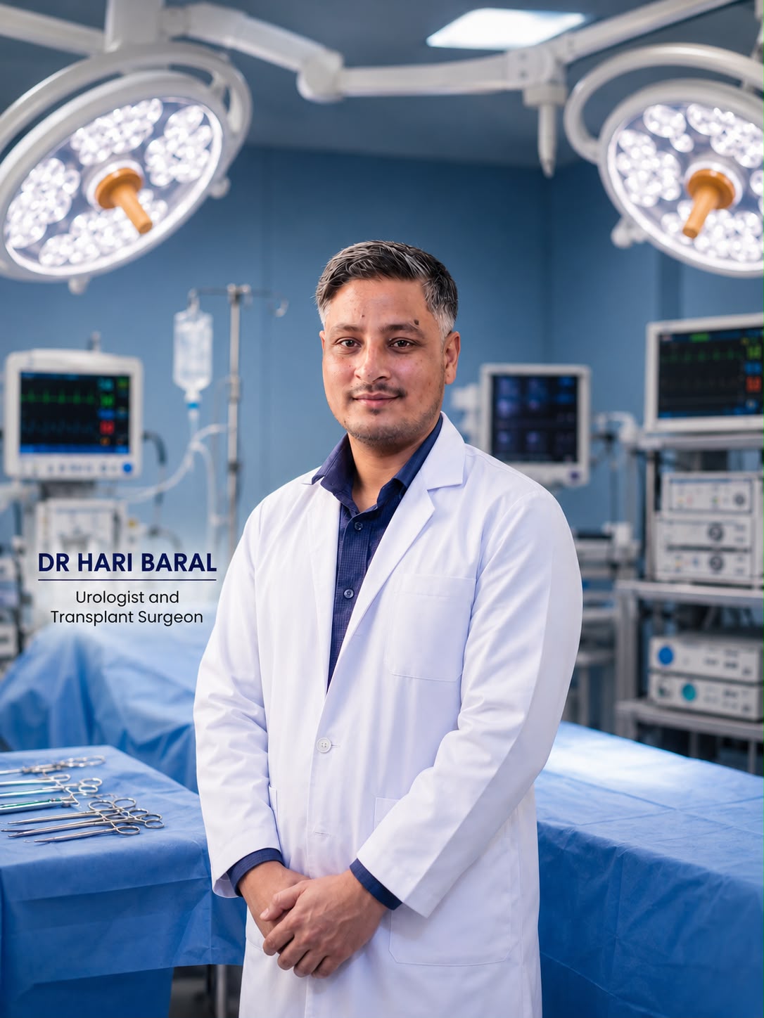 Dr. Hari Baral, Consultant Urologist and Transplant Surgeon at Kathmandu Cancer Center Nepal